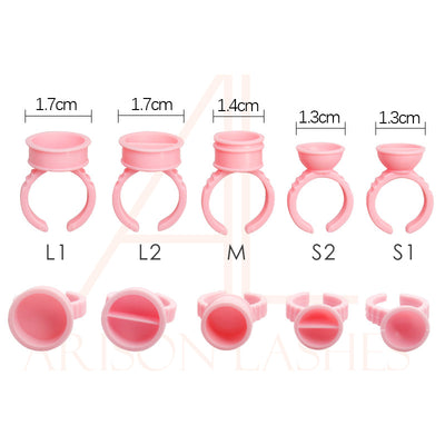 Disposable Lash Extension Glue Ring 100pcs