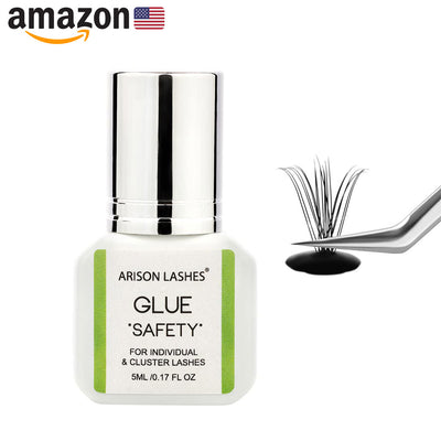 SAFETY Hypoallergenic Lash Extension Glue: 3-5 Sec Drying 🇺🇸